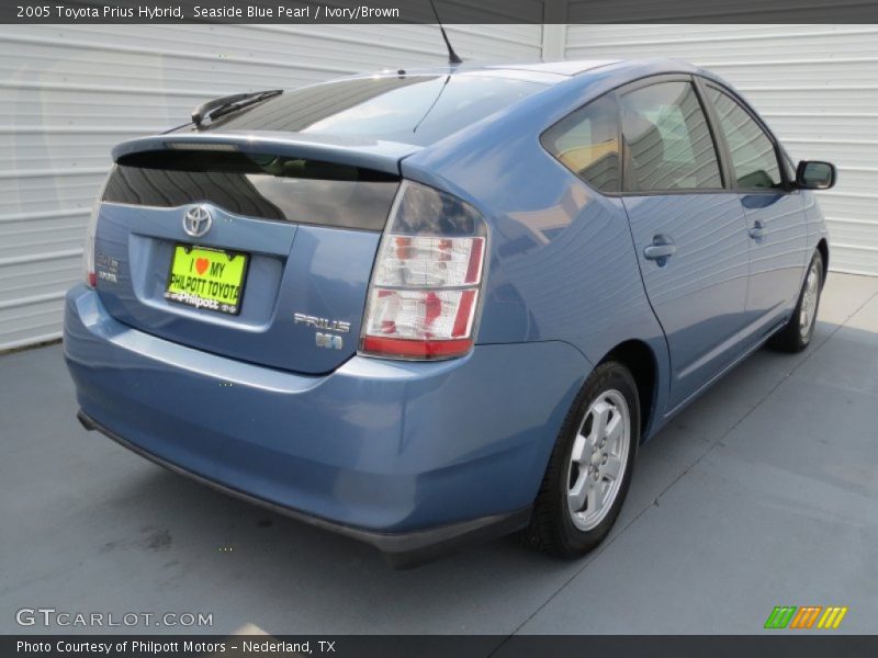 Seaside Blue Pearl / Ivory/Brown 2005 Toyota Prius Hybrid