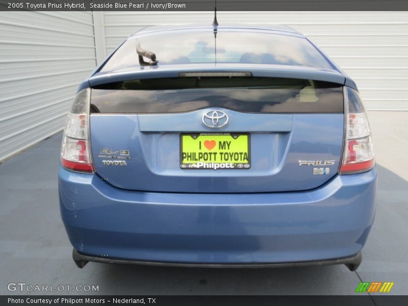 Seaside Blue Pearl / Ivory/Brown 2005 Toyota Prius Hybrid