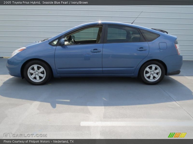 Seaside Blue Pearl / Ivory/Brown 2005 Toyota Prius Hybrid