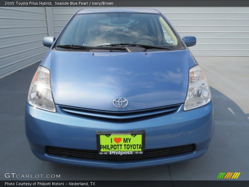Seaside Blue Pearl / Ivory/Brown 2005 Toyota Prius Hybrid