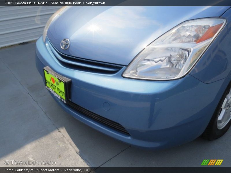 Seaside Blue Pearl / Ivory/Brown 2005 Toyota Prius Hybrid