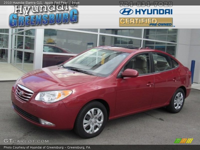 Apple Red Pearl / Beige 2010 Hyundai Elantra GLS