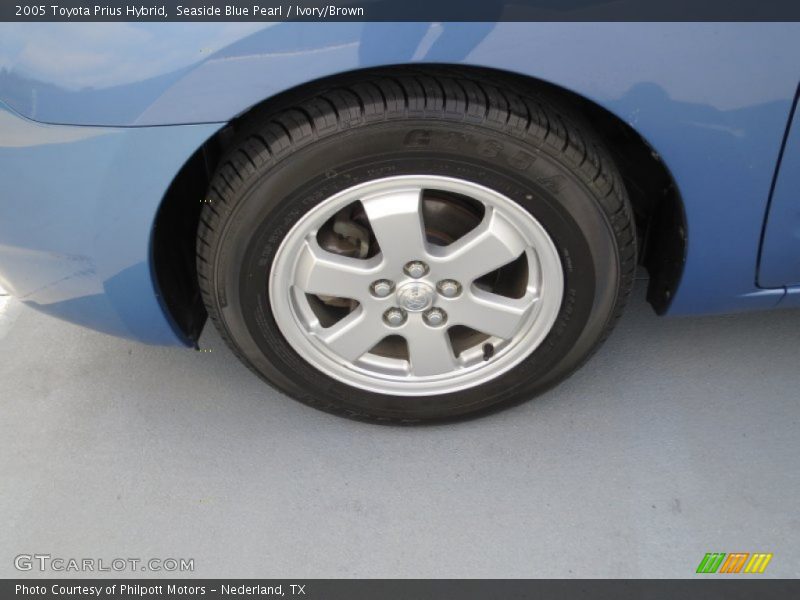Seaside Blue Pearl / Ivory/Brown 2005 Toyota Prius Hybrid
