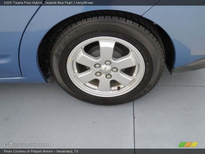Seaside Blue Pearl / Ivory/Brown 2005 Toyota Prius Hybrid