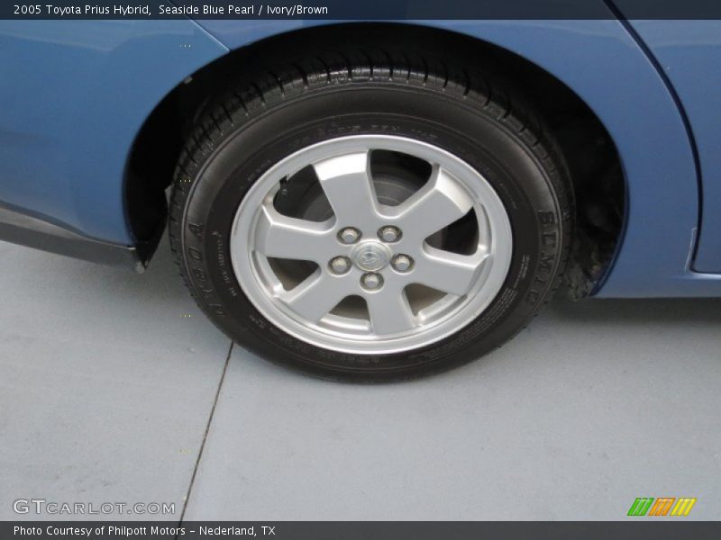 Seaside Blue Pearl / Ivory/Brown 2005 Toyota Prius Hybrid