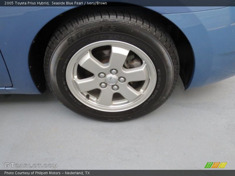 Seaside Blue Pearl / Ivory/Brown 2005 Toyota Prius Hybrid