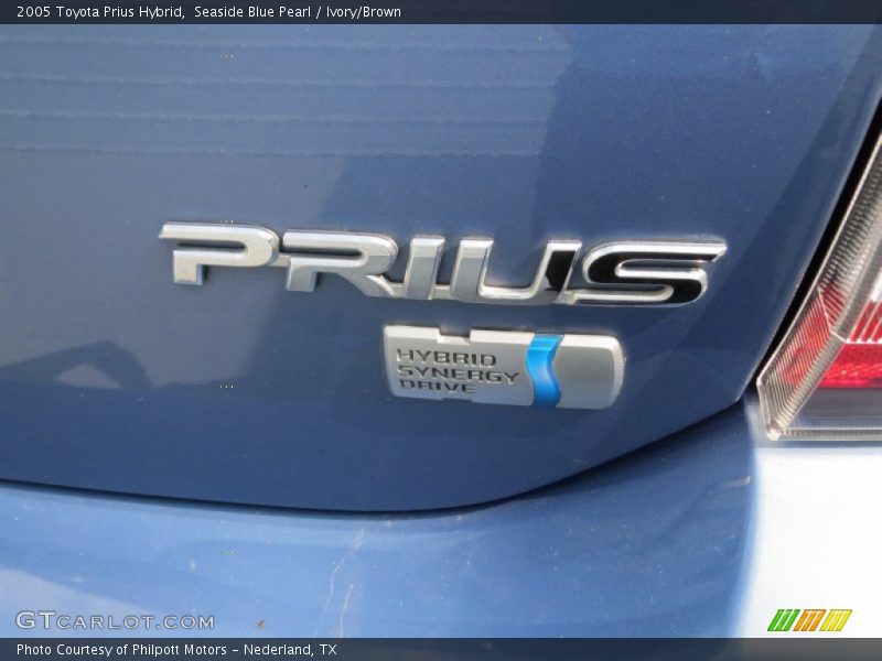 Seaside Blue Pearl / Ivory/Brown 2005 Toyota Prius Hybrid