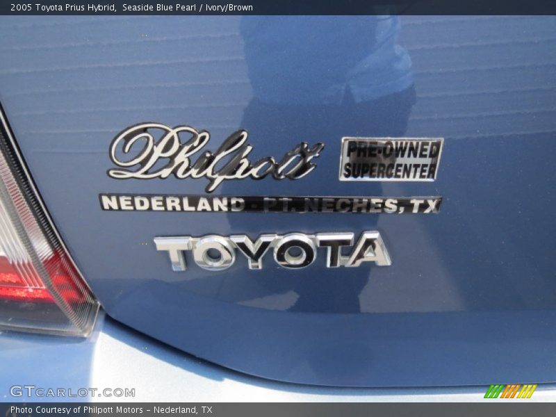 Seaside Blue Pearl / Ivory/Brown 2005 Toyota Prius Hybrid