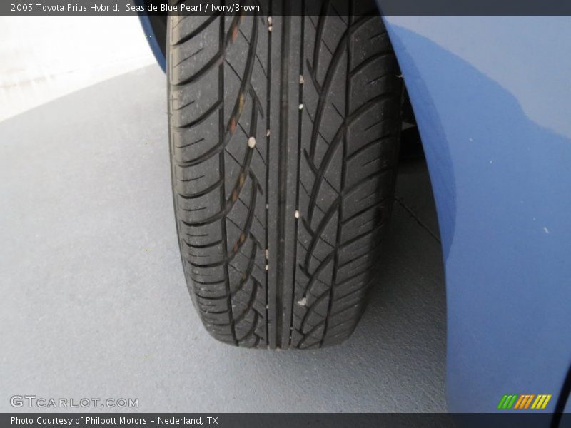 Seaside Blue Pearl / Ivory/Brown 2005 Toyota Prius Hybrid