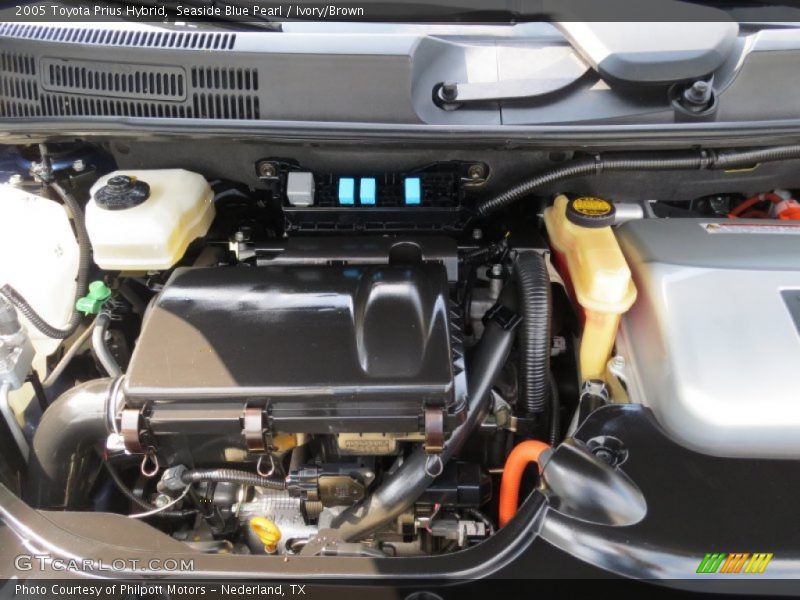 Seaside Blue Pearl / Ivory/Brown 2005 Toyota Prius Hybrid