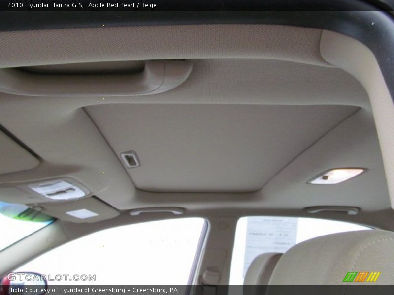 Apple Red Pearl / Beige 2010 Hyundai Elantra GLS