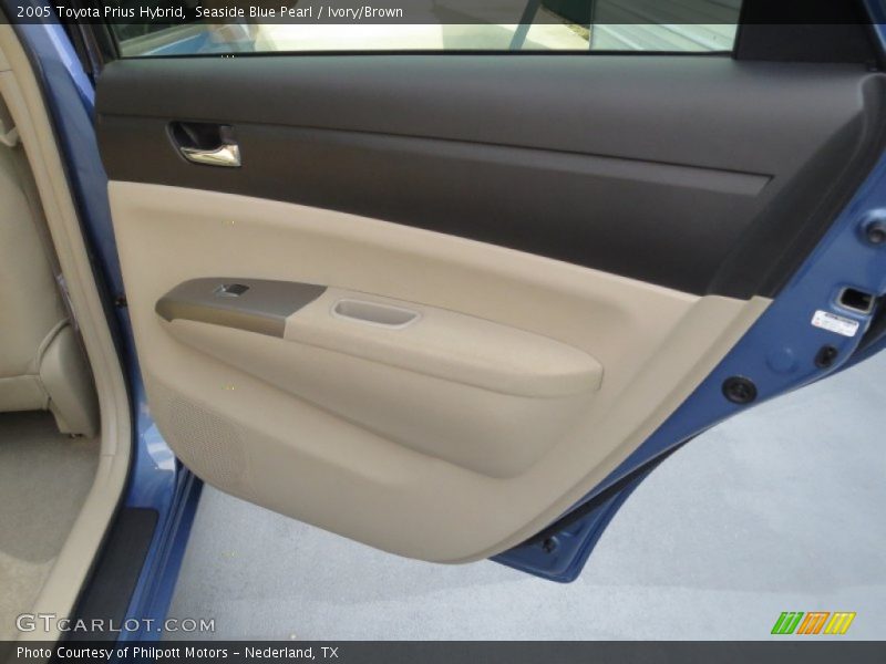 Seaside Blue Pearl / Ivory/Brown 2005 Toyota Prius Hybrid