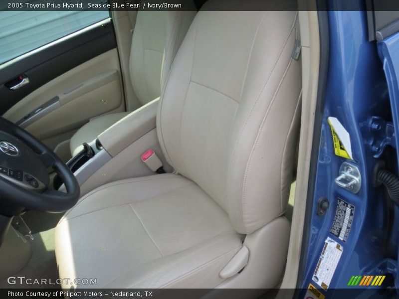 Seaside Blue Pearl / Ivory/Brown 2005 Toyota Prius Hybrid