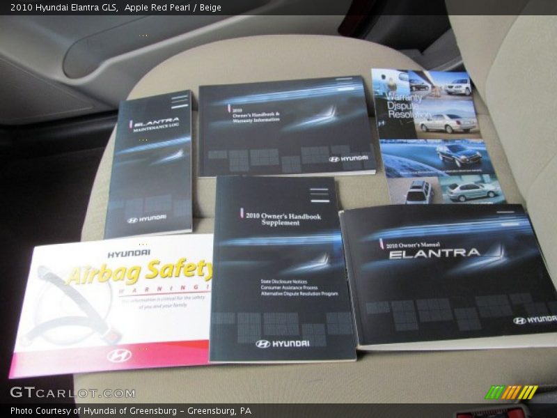 Apple Red Pearl / Beige 2010 Hyundai Elantra GLS