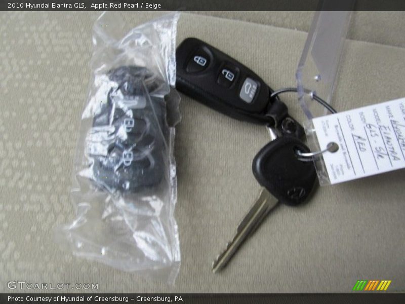Apple Red Pearl / Beige 2010 Hyundai Elantra GLS