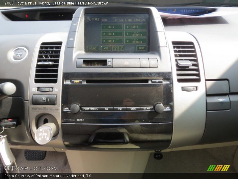 Seaside Blue Pearl / Ivory/Brown 2005 Toyota Prius Hybrid