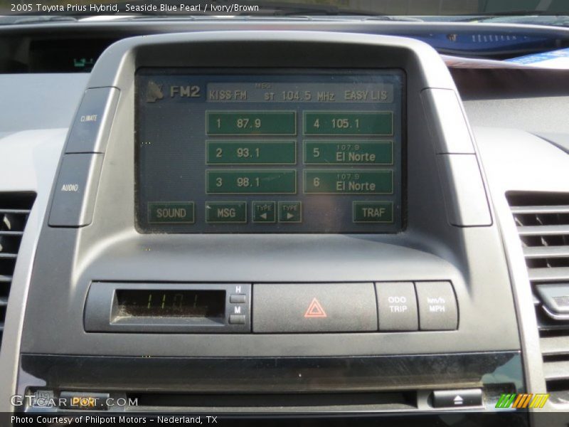 Seaside Blue Pearl / Ivory/Brown 2005 Toyota Prius Hybrid