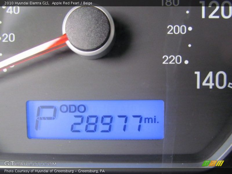 Apple Red Pearl / Beige 2010 Hyundai Elantra GLS
