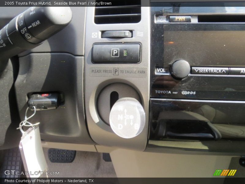 Seaside Blue Pearl / Ivory/Brown 2005 Toyota Prius Hybrid