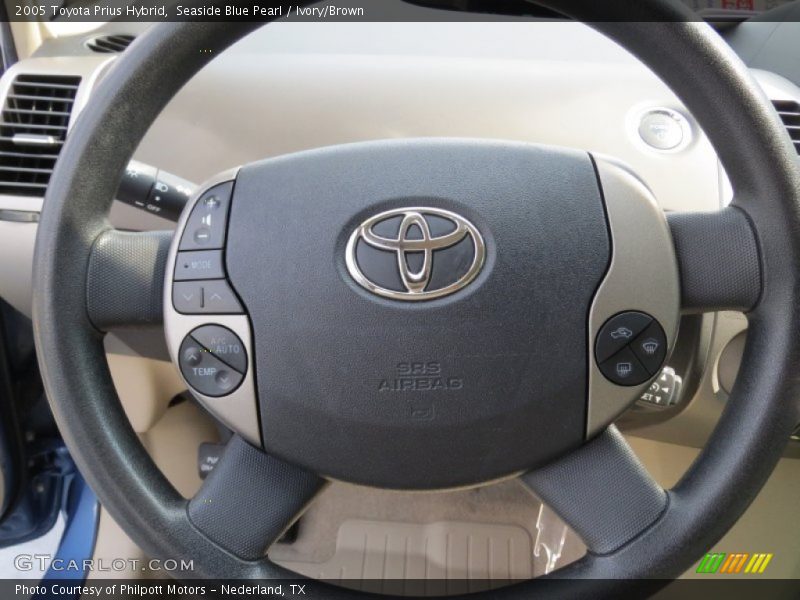 Seaside Blue Pearl / Ivory/Brown 2005 Toyota Prius Hybrid