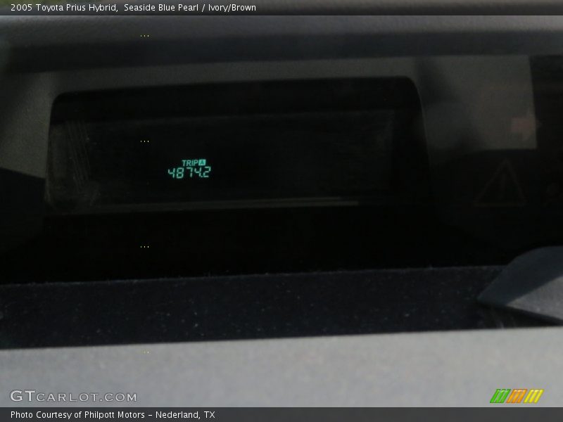 Seaside Blue Pearl / Ivory/Brown 2005 Toyota Prius Hybrid