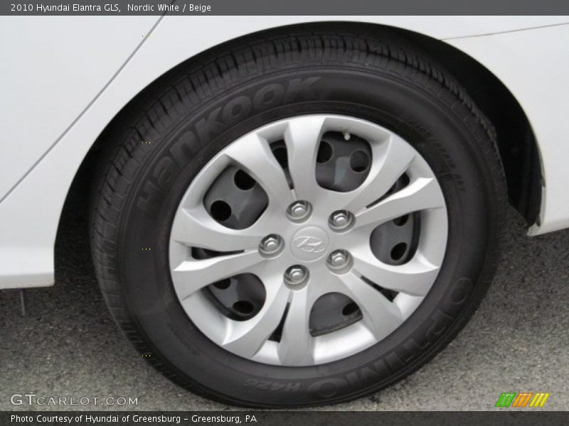 Nordic White / Beige 2010 Hyundai Elantra GLS