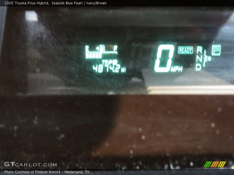 Seaside Blue Pearl / Ivory/Brown 2005 Toyota Prius Hybrid