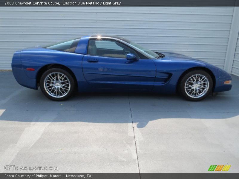 Electron Blue Metallic / Light Gray 2003 Chevrolet Corvette Coupe