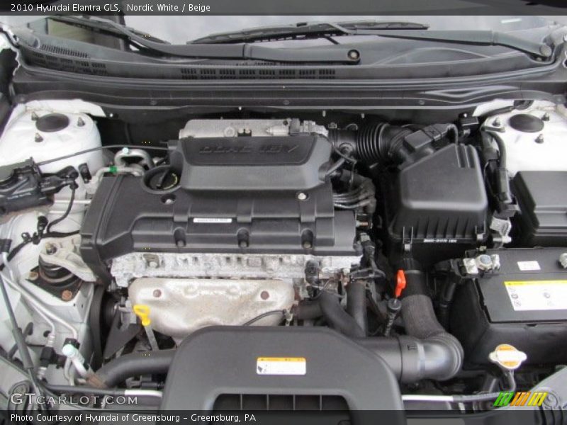 Nordic White / Beige 2010 Hyundai Elantra GLS