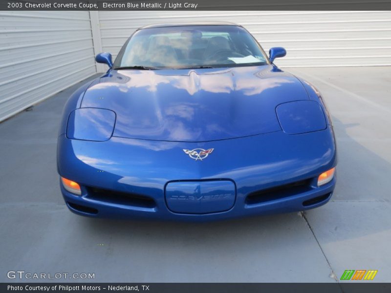Electron Blue Metallic / Light Gray 2003 Chevrolet Corvette Coupe