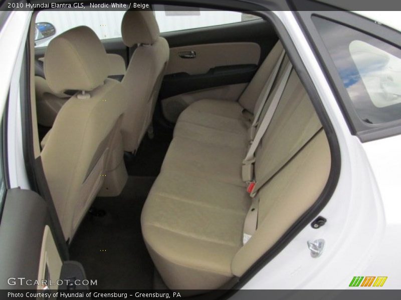 Nordic White / Beige 2010 Hyundai Elantra GLS