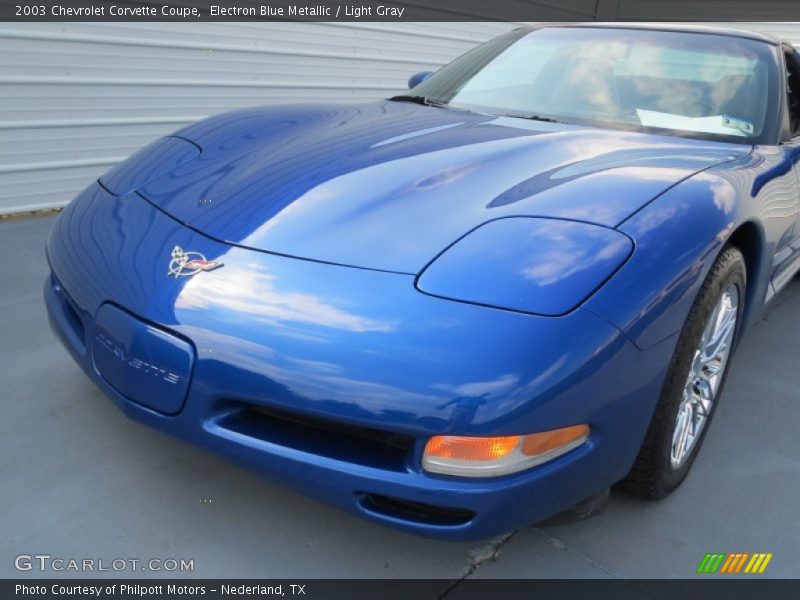 Electron Blue Metallic / Light Gray 2003 Chevrolet Corvette Coupe