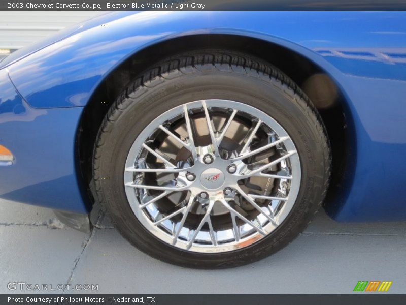 Electron Blue Metallic / Light Gray 2003 Chevrolet Corvette Coupe