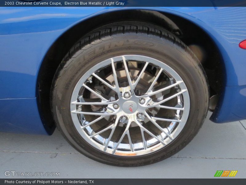 Electron Blue Metallic / Light Gray 2003 Chevrolet Corvette Coupe
