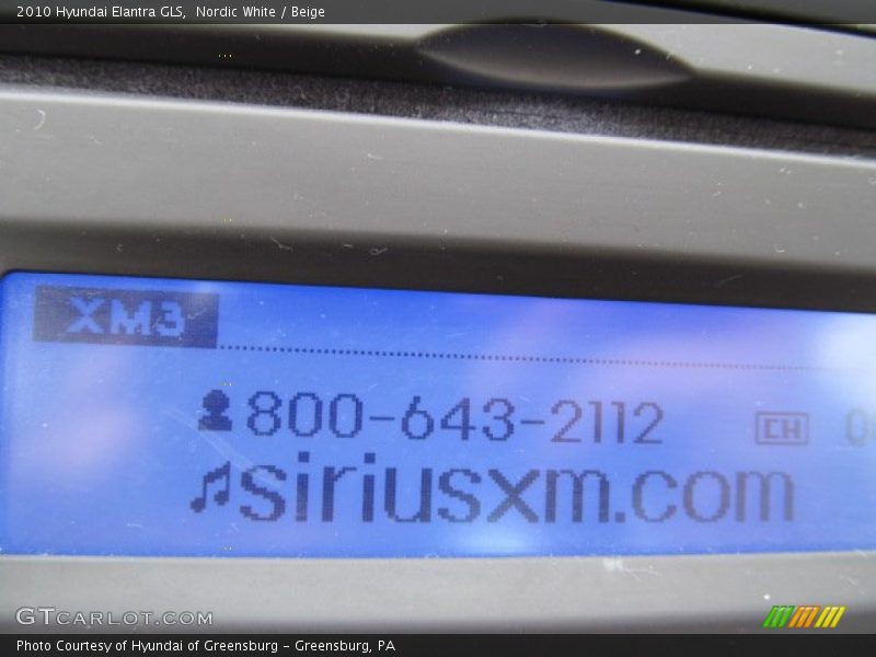 Nordic White / Beige 2010 Hyundai Elantra GLS
