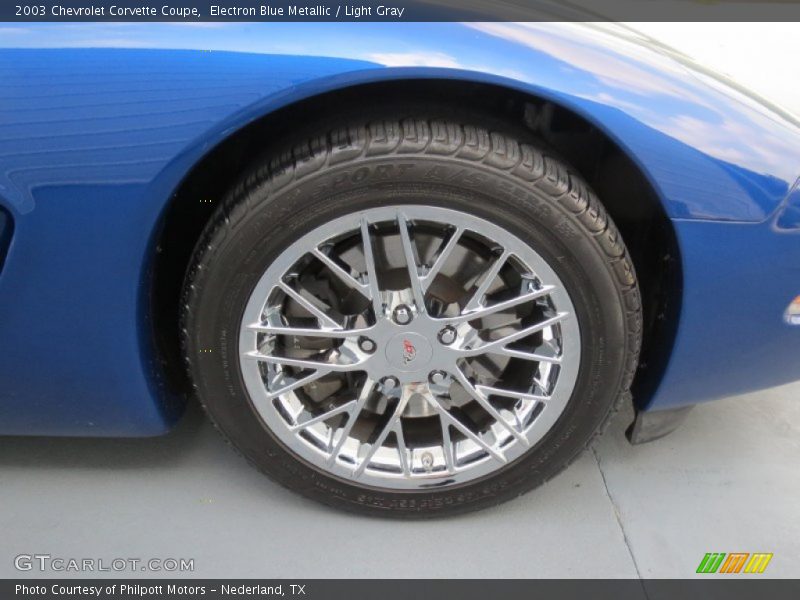 Electron Blue Metallic / Light Gray 2003 Chevrolet Corvette Coupe