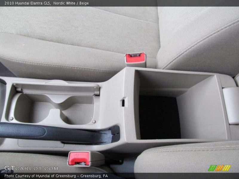 Nordic White / Beige 2010 Hyundai Elantra GLS