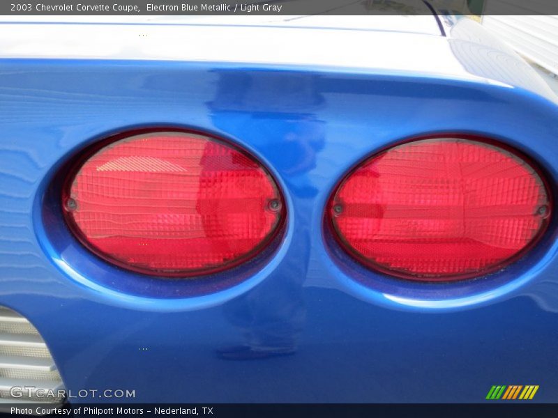 Electron Blue Metallic / Light Gray 2003 Chevrolet Corvette Coupe