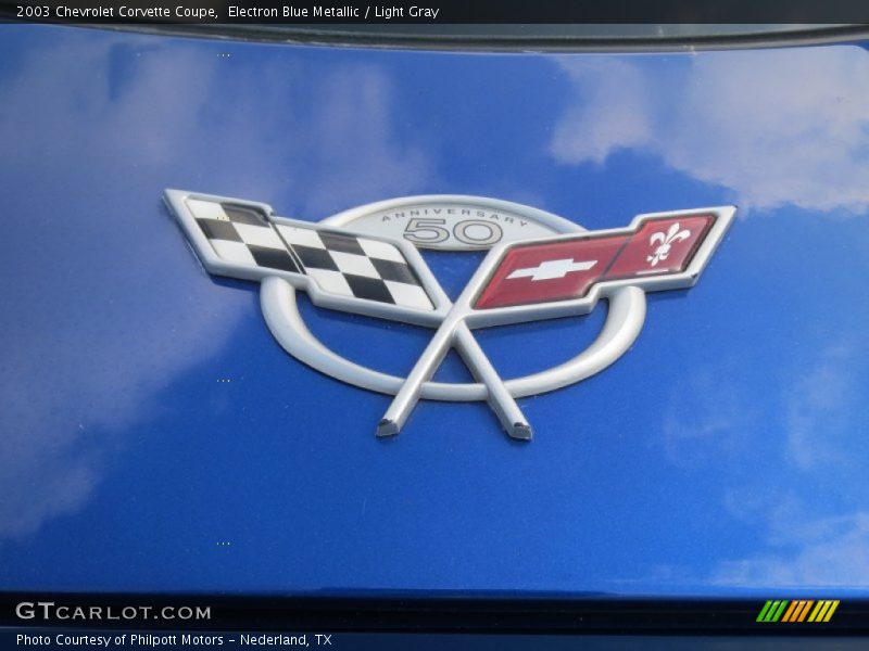 Electron Blue Metallic / Light Gray 2003 Chevrolet Corvette Coupe