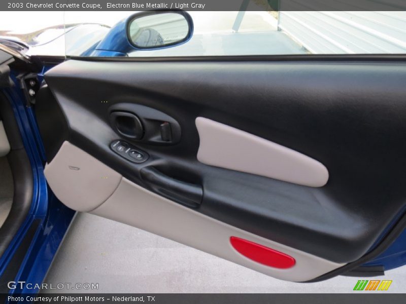 Electron Blue Metallic / Light Gray 2003 Chevrolet Corvette Coupe