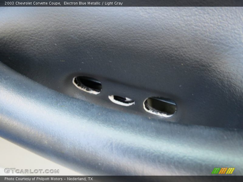 Electron Blue Metallic / Light Gray 2003 Chevrolet Corvette Coupe