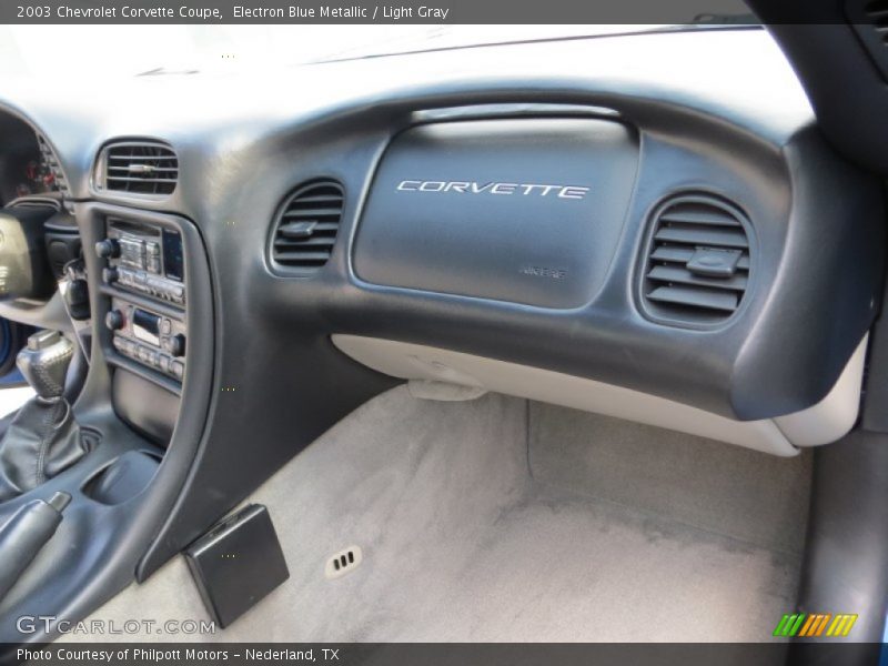 Electron Blue Metallic / Light Gray 2003 Chevrolet Corvette Coupe