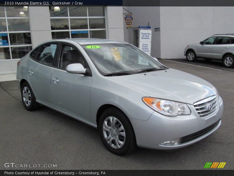 Quicksilver / Gray 2010 Hyundai Elantra GLS