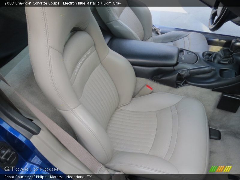 Electron Blue Metallic / Light Gray 2003 Chevrolet Corvette Coupe