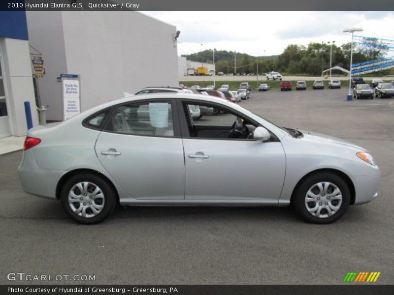 Quicksilver / Gray 2010 Hyundai Elantra GLS