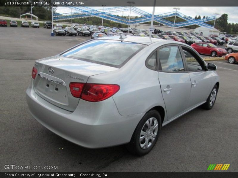 Quicksilver / Gray 2010 Hyundai Elantra GLS