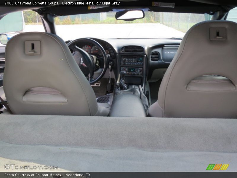 Electron Blue Metallic / Light Gray 2003 Chevrolet Corvette Coupe