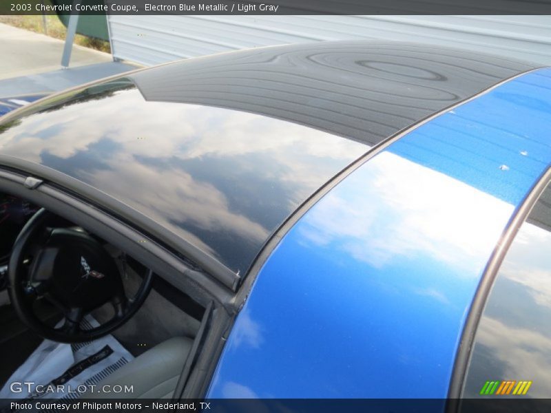 Electron Blue Metallic / Light Gray 2003 Chevrolet Corvette Coupe