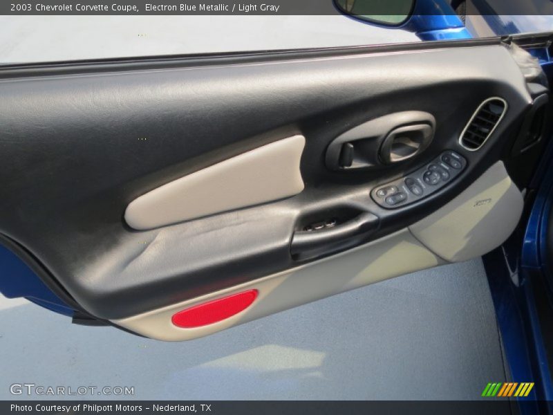 Electron Blue Metallic / Light Gray 2003 Chevrolet Corvette Coupe