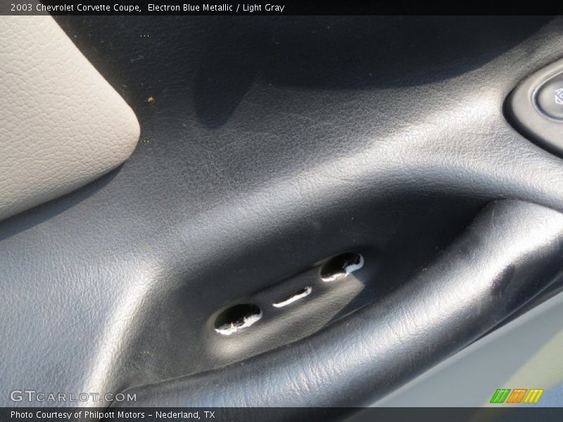 Electron Blue Metallic / Light Gray 2003 Chevrolet Corvette Coupe